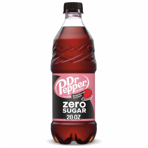 Dr Pepper Strawberries & Cream Zero Sugar Soda S0