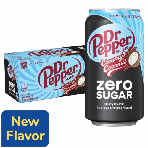 Dr Pepper Creamy Coconut Zero Sugar Soda A1