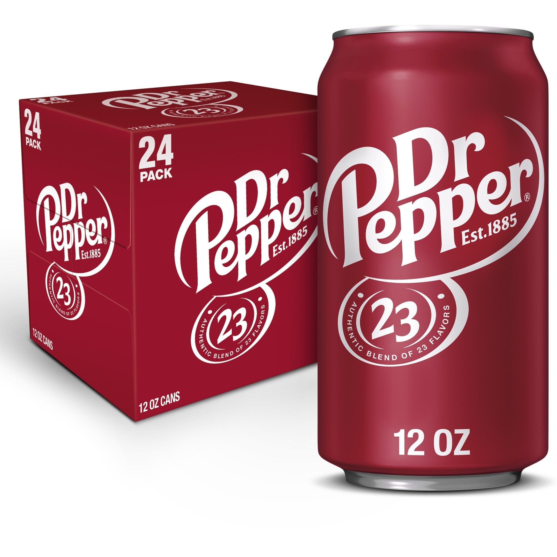 Dr Pepper Original Soda, 12 fl oz Cans, 24-Pack